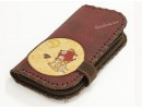 Baykuş Figürlü Büyük Cüzdan Etnik Bohem Retro Vintage Style  - BORDO