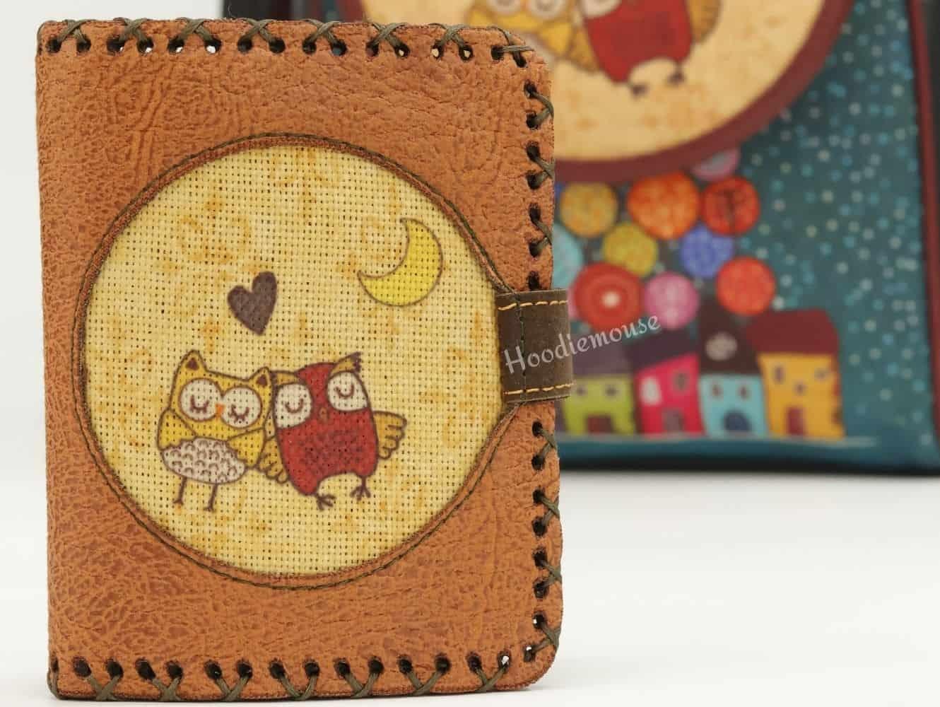 Baykuş Figürlü Küçük Cüzdan Etnik Bohem Retro Style - Taba