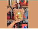 Kedi Fare Figürlü Kova Model Çanta Etnik Bohem Style - BORDO
