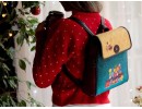 Baykuş Figürlü Kapaklı Sırt Çantası Etnik Bohem Style - BORDO