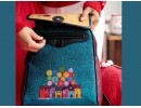 Baykuş Figürlü Kapaklı Sırt Çantası Etnik Bohem Style - BORDO