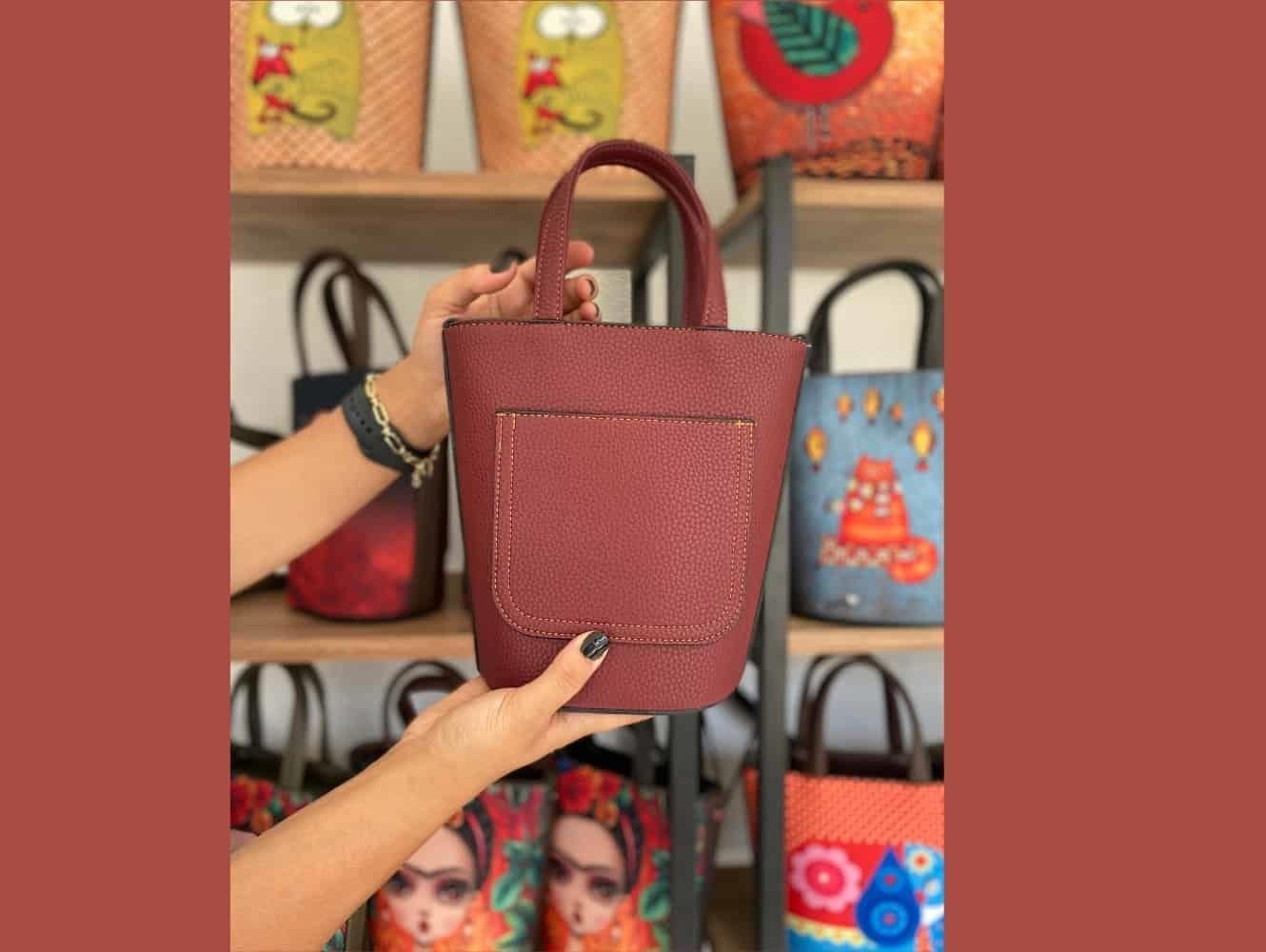 Küçük Prens Figürlü Kova Model Çanta Etnik Bohem Style - BORDO