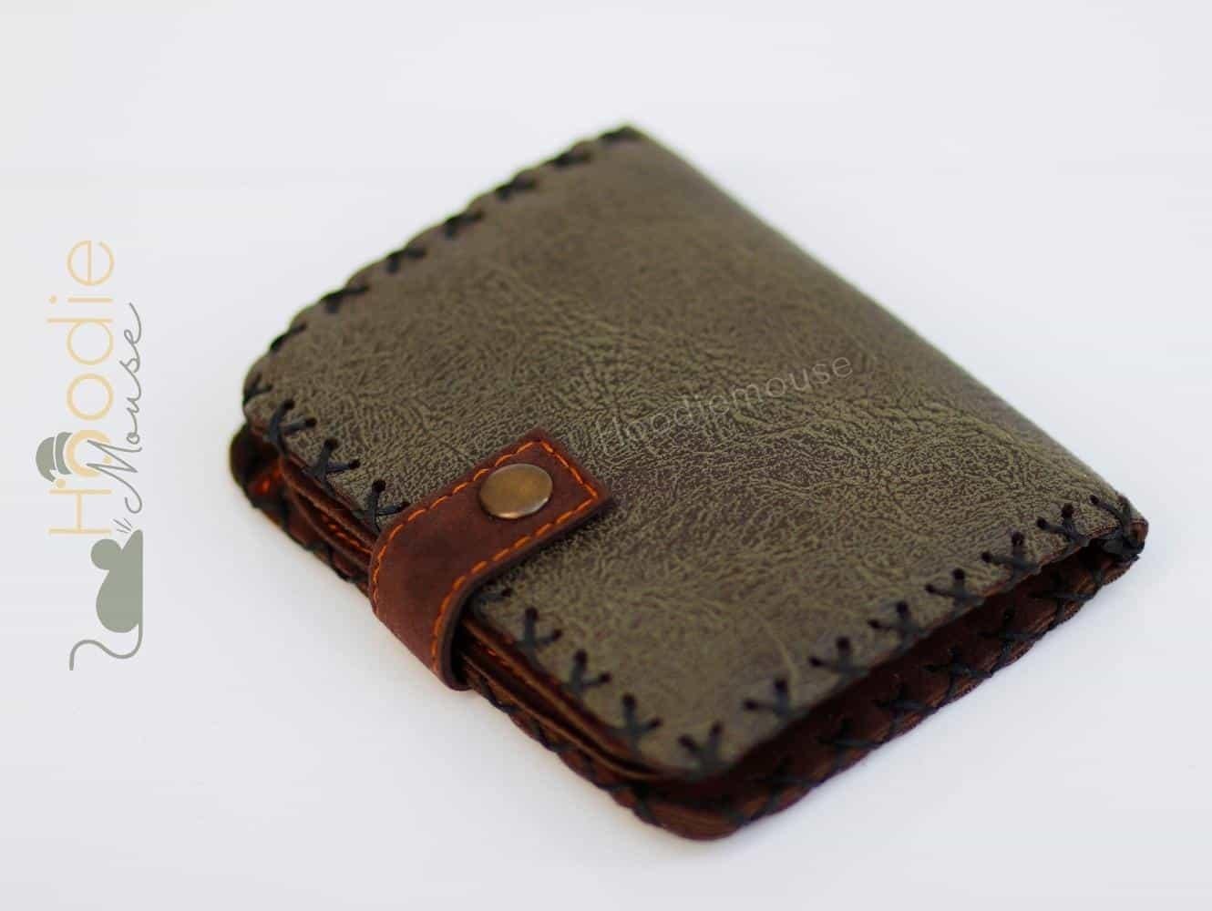 Karga Kız Figürlü Küçük Cüzdan Etnik Bohem Retro Style - Yesil