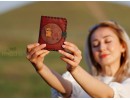 Rakun Figürlü Küçük Cüzdan Etnik Bohem Retro Style - Bordo