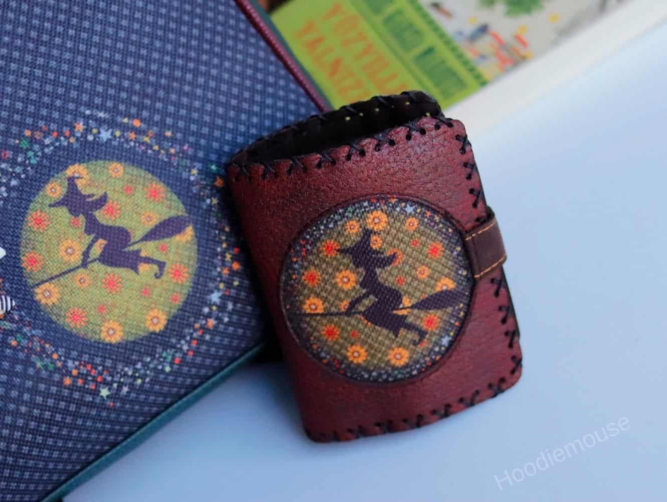 Cadı Figürlü Küçük Cüzdan Etnik Bohem Retro Style - Bordo