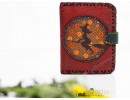 Cadı Figürlü Küçük Cüzdan Etnik Bohem Retro Style - Bordo