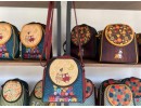 Baykuş Figürlü Küçük Postacı Omuz Çantası Etnik Bohem Style - Bordo