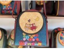 Baykuş Figürlü Küçük Postacı Omuz Çantası Etnik Bohem Style - Bordo