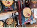Baykuş Figürlü Küçük Postacı Omuz Çantası Etnik Bohem Style - Bordo