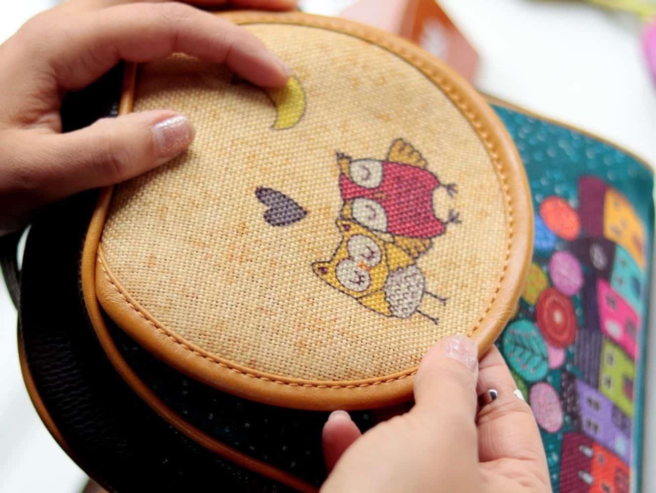 Baykuş Figürlü Küçük Postacı Omuz Çantası Etnik Bohem Style - Kahverengi