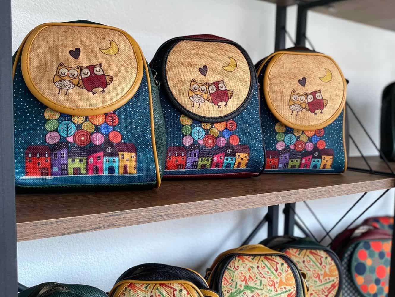 Baykuş Figürlü Küçük Postacı Omuz Çantası Etnik Bohem Style - Yesil