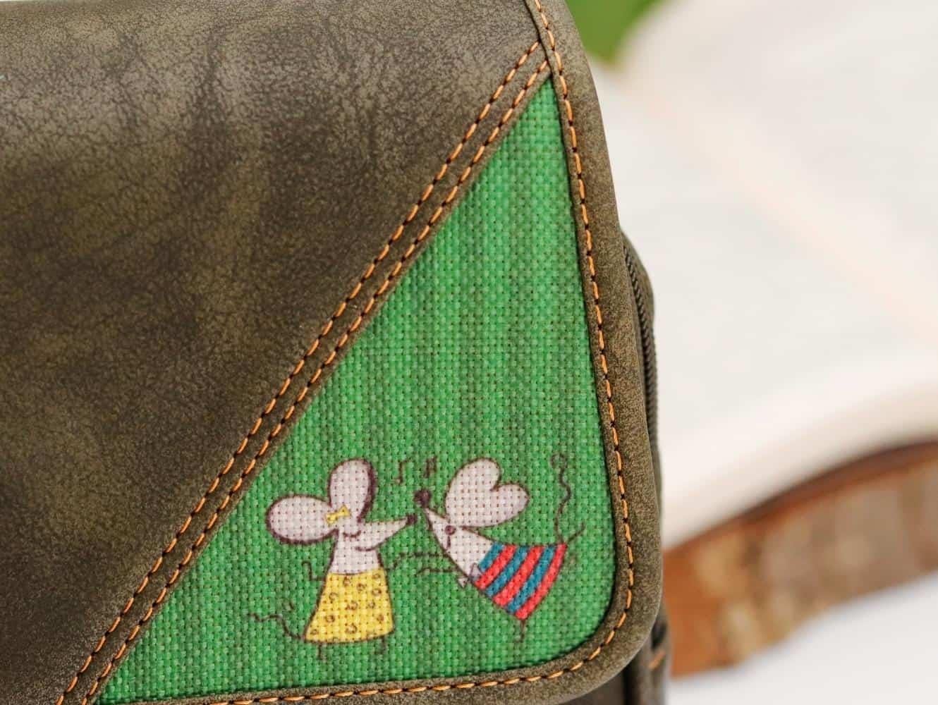 Dans Eden Fare Figürlü Business Sırt Çantası Etnik Bohem Style - HAKI YESIL