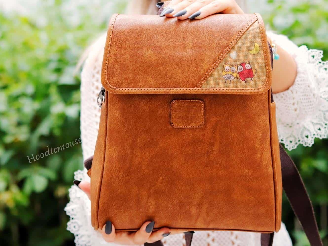 Baykuş Figürlü Business Sırt Çantası Etnik Bohem Style - TABA