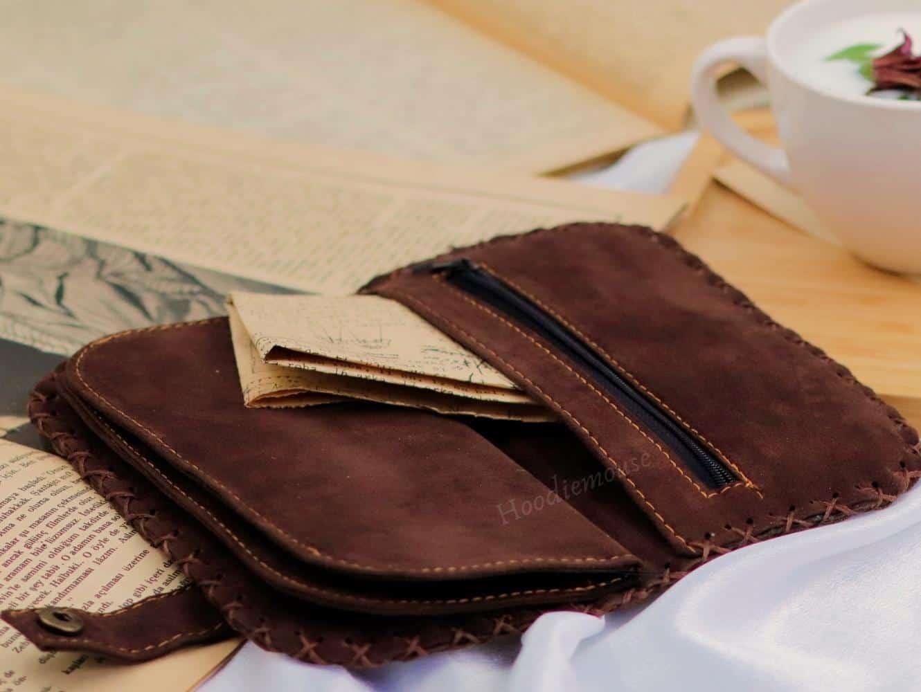 Rakun Figürlü Büyük Cüzdan Etnik Bohem Retro Vintage Style - HARDAL