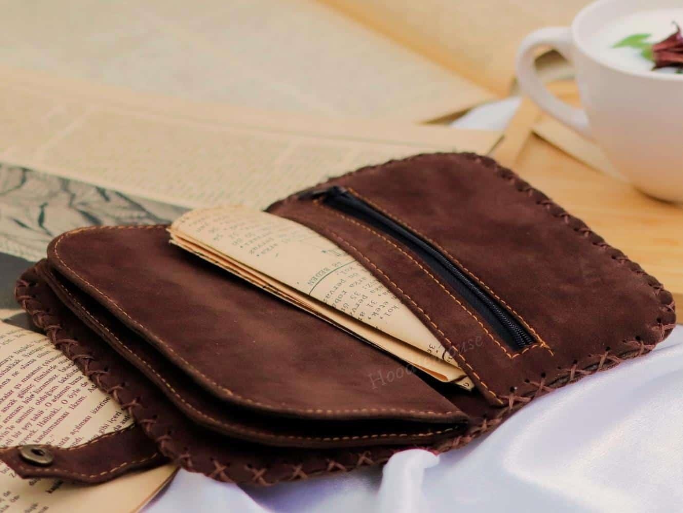 Rakun Figürlü Büyük Cüzdan Etnik Bohem Retro Vintage Style - HARDAL