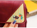 Karabalık Figürlü Business Sırt Çantası Etnik Bohem Style - BORDO