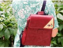 Karabalık Figürlü Business Sırt Çantası Etnik Bohem Style - BORDO