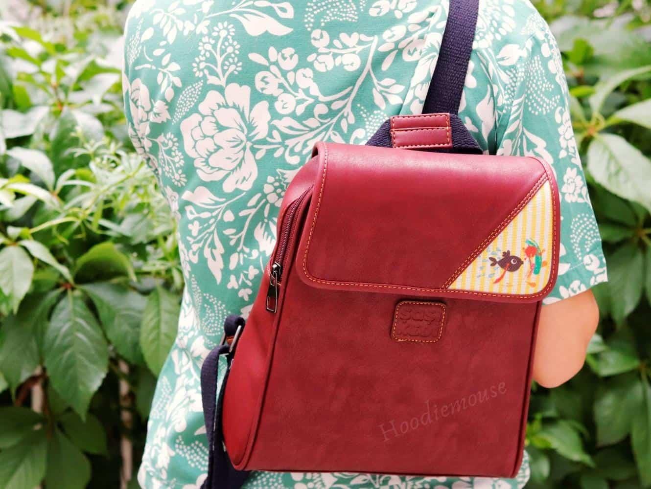 Karabalık Figürlü Business Sırt Çantası Etnik Bohem Style - BORDO