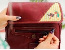 Karabalık Figürlü Business Sırt Çantası Etnik Bohem Style - BORDO