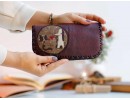 Tilki Figürlü Büyük Cüzdan Etnik Bohem Retro Vintage Style - BORDO