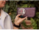 Tilki Figürlü Büyük Cüzdan Etnik Bohem Retro Vintage Style - BORDO