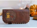 Rakun Figürlü Büyük Cüzdan Etnik Bohem Retro Vintage Style - KAHVERENGİ