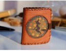 Cadı Figürlü Küçük Cüzdan Etnik Bohem Retro Style - Taba