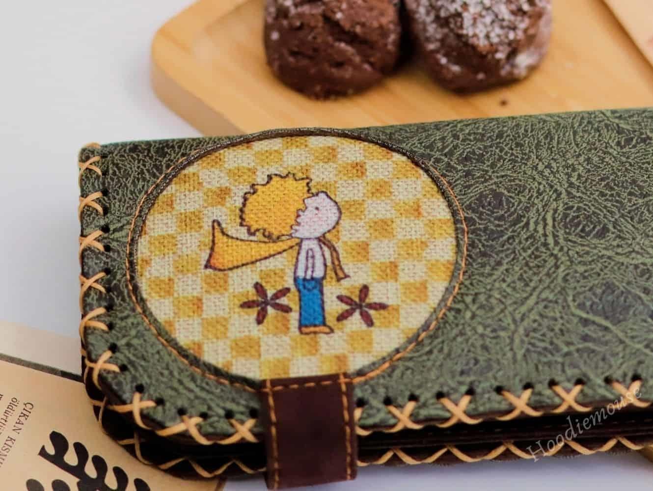 Küçük Prens Figürlü Büyük Postacı Kol Çantası Etnik Bohem Style Çanta Siyah, Cüzdan Yesil KOMBİN