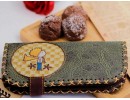 Küçük Prens Figürlü Büyük Postacı Kol Çantası Etnik Bohem Style Çanta Siyah, Cüzdan Yesil KOMBİN