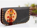 Mexsican Frida Figürlü Büyük Cüzdan Etnik Bohem Retro Vintage Style - ANTRASİT