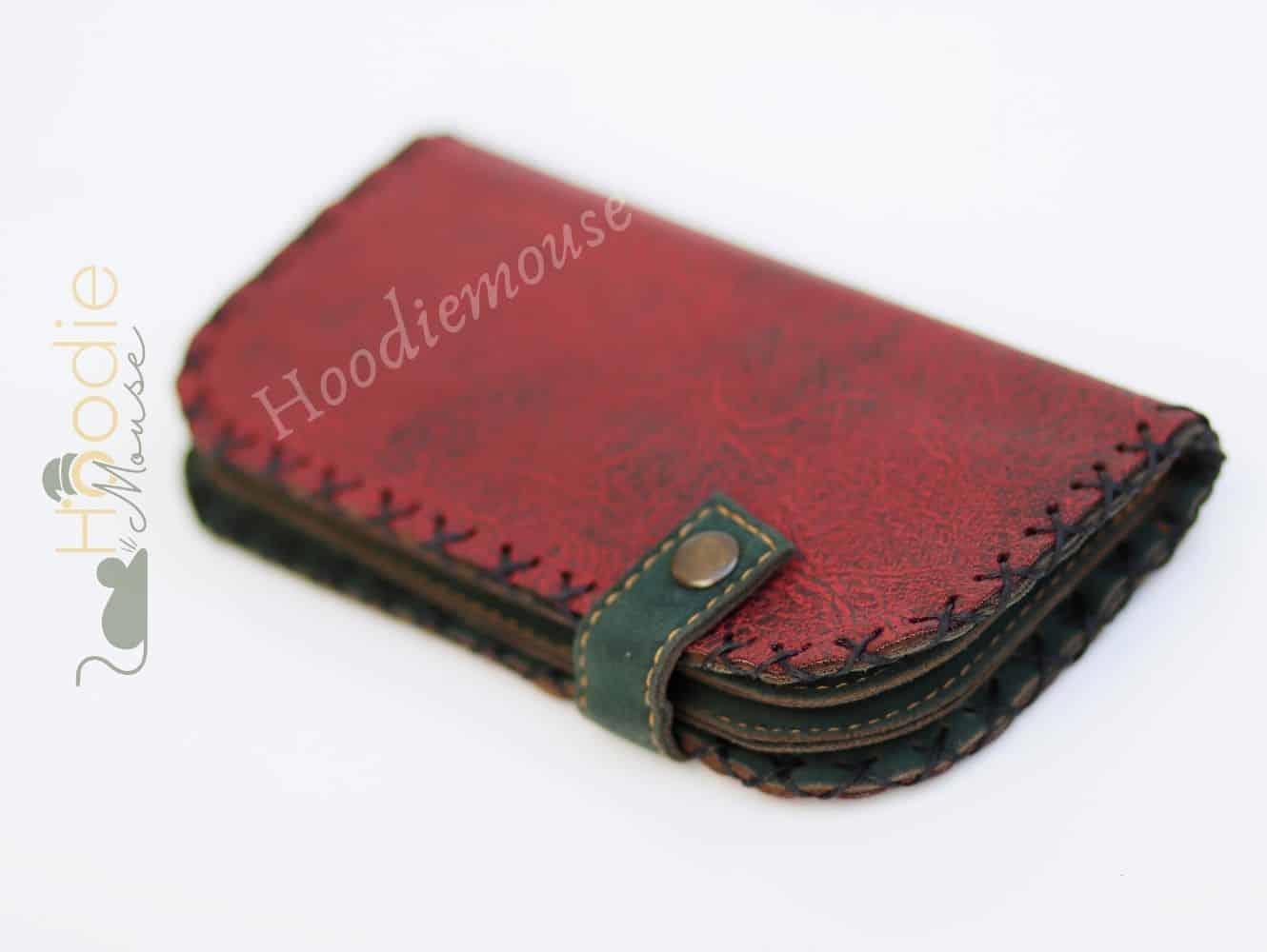 Rakun Figürlü Büyük Cüzdan Etnik Bohem Retro Vintage Style - BORDO