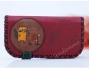 Rakun Figürlü Büyük Cüzdan Etnik Bohem Retro Vintage Style - BORDO