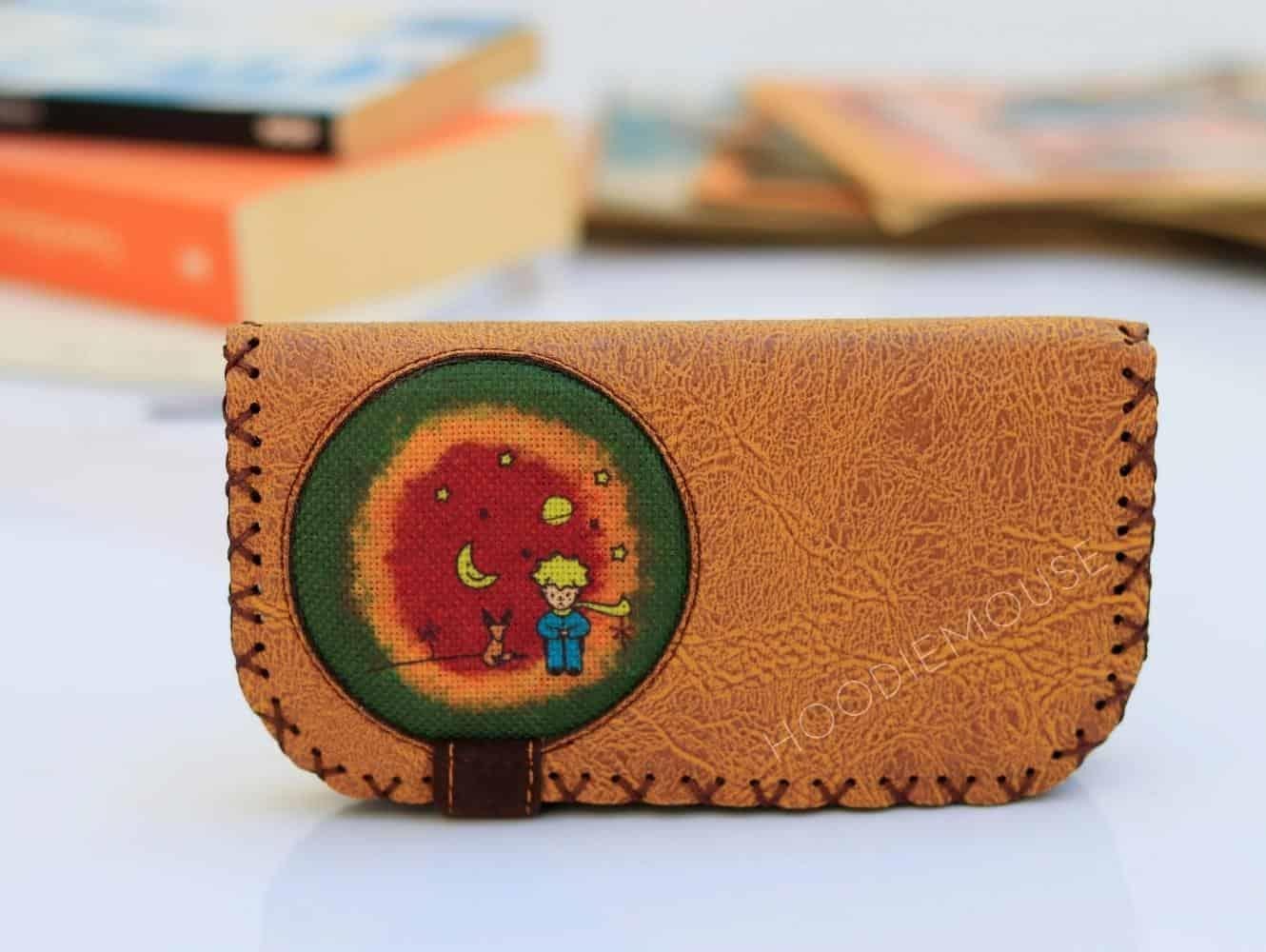 Küçük Prens Figürlü Büyük Cüzdan Etnik Bohem Retro Vintage Style - HARDAL