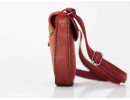 Küçük Prens Figürlü Çapraz Örgülü Kol Çantası Etnik and Bohem Style - Bordo