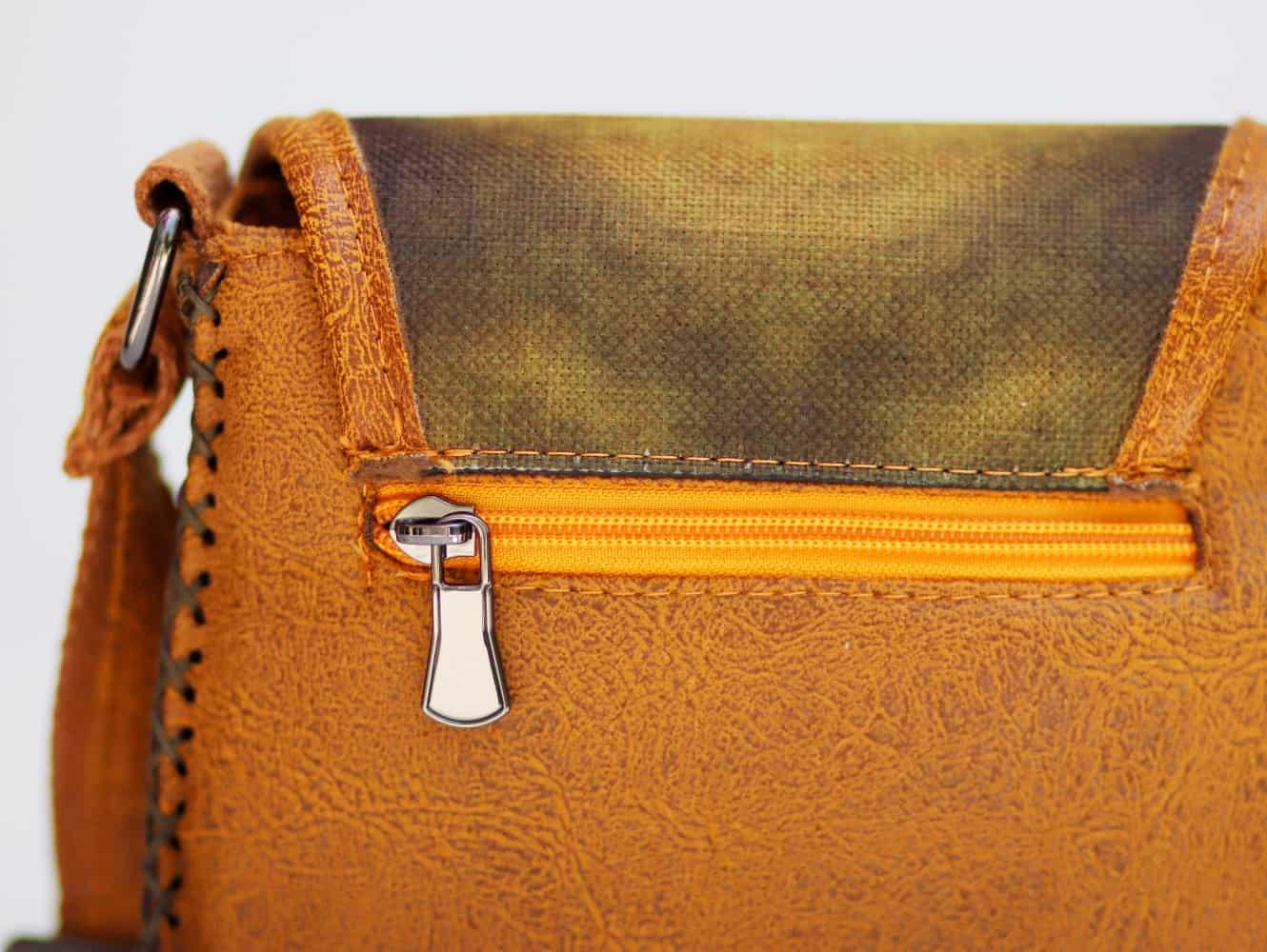 Küçük Prens Figürlü Çapraz Örgülü Kol Çantası Etnik Bohem Style - Hardal