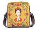 Frida Kahlo Figürlü Büyük Postacı Kol Çantası Etnik Bohem Style - Kahverengi