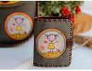 Cin Ayse Figürlü Etnik Bohem Retro Stil Cüzdan – Yesil