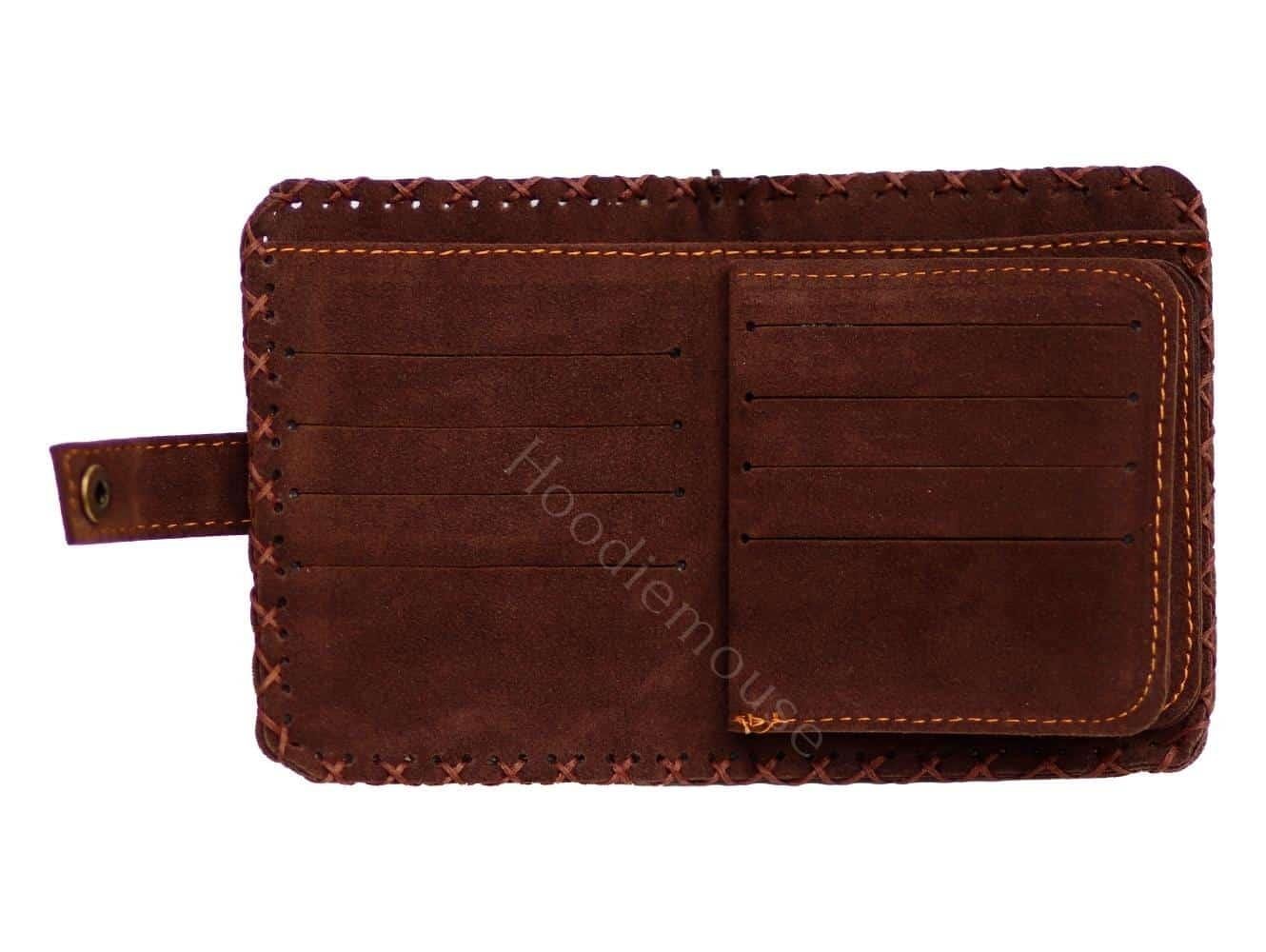 Cin Ayse Figürlü Etnik Bohem Retro Stil Cüzdan – Yesil