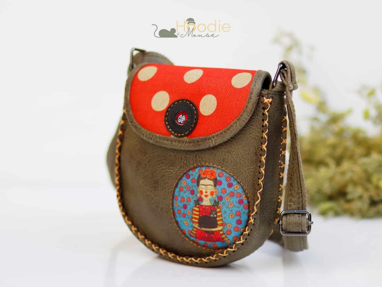 Mavi Frida Çapraz Örgülü Kol Çantası Etnik Bohem Style - Yesil