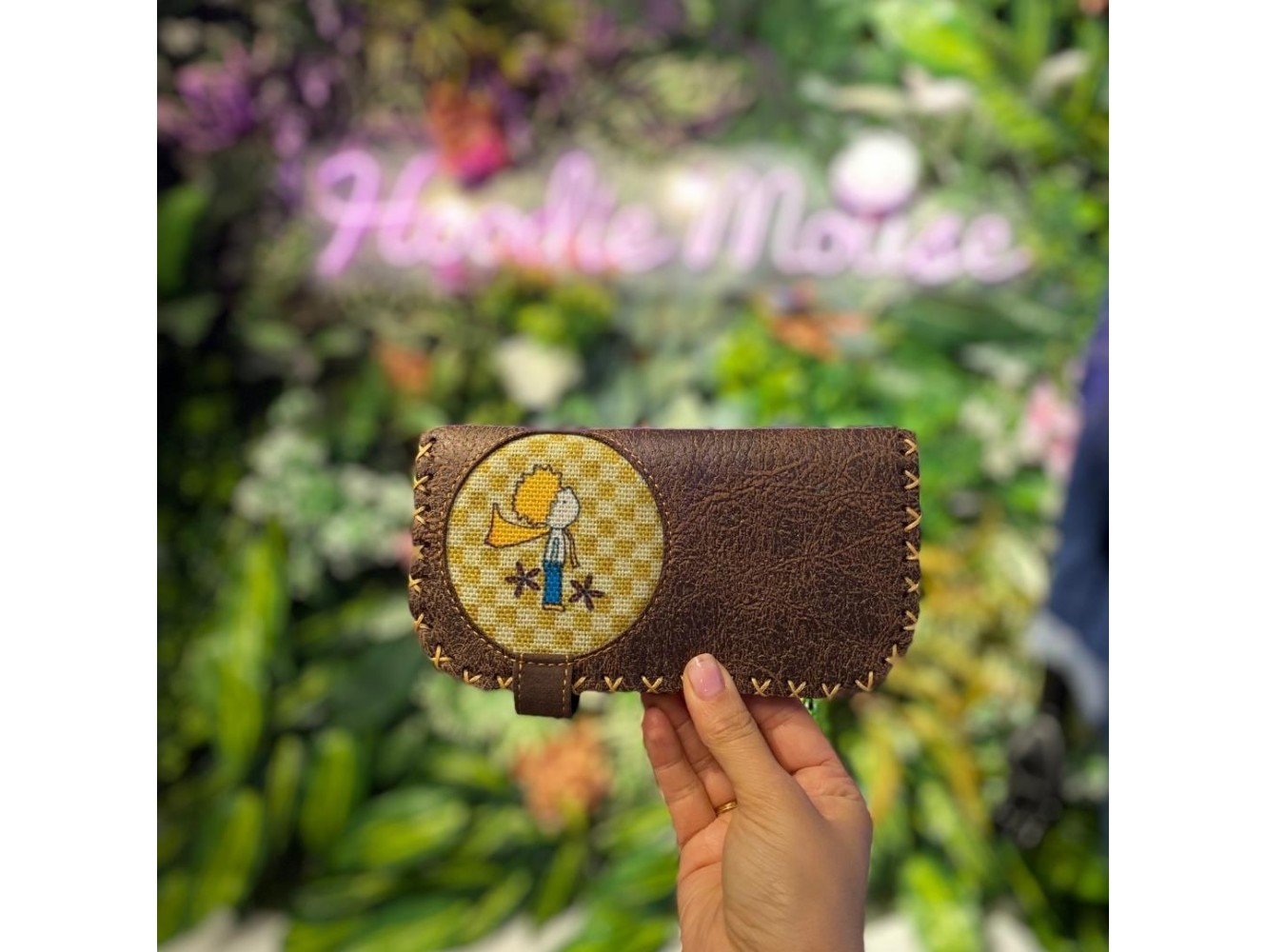 Y.Küçük Prens Figürlü Büyük Cüzdan Etnik Bohem Retro Vintage Style - KAHVE