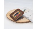 Retro Kaset Figürlü Küçük Cüzdan Etnik Bohem Retro Style -Taba
